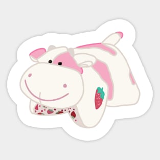Strawberry cow Sticker